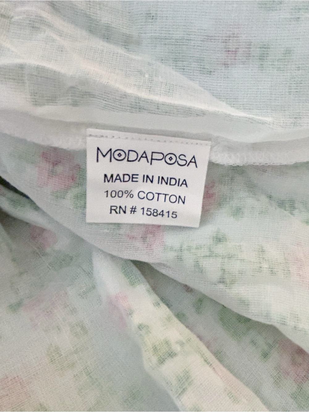 ModaPosa Pink & Green Cadenza Fringe Trim Midi Dress Large Cottagecore NEW NWT - Picture 7 of 8